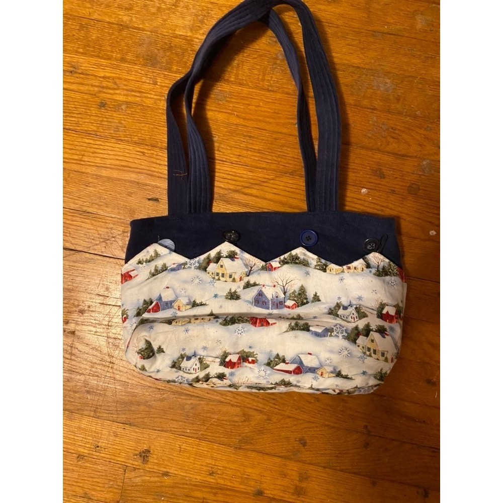 Winter scene handbag